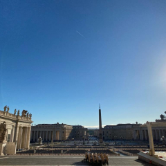 View from St. Peter’s Basilica onto St. Peter’s Square